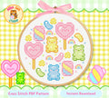 Candy Cross Stitch Digital Pattern