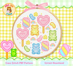 Candy Cross Stitch Digital Pattern