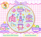 Carnival Cross Stitch Digital Pattern