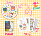 Clown Cats 2 Cross Stitch Digital Pattern