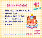 Clown Cats 2 Cross Stitch Digital Pattern