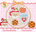 Cookies for Santa Cross Stitch Digital Pattern
