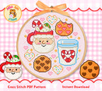 Cookies for Santa Cross Stitch Digital Pattern