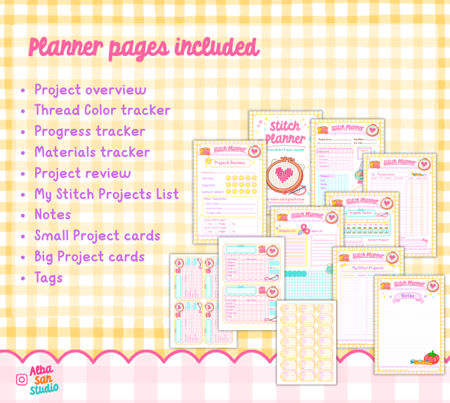 Cross Stitch Project Planner