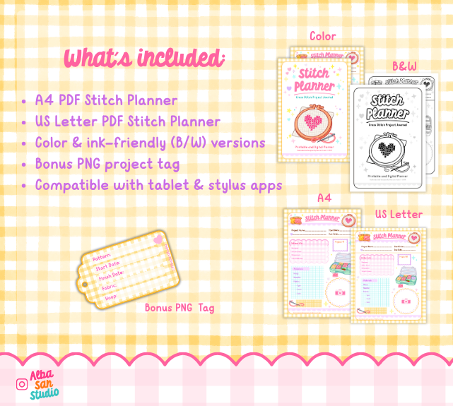Cross Stitch Project Planner