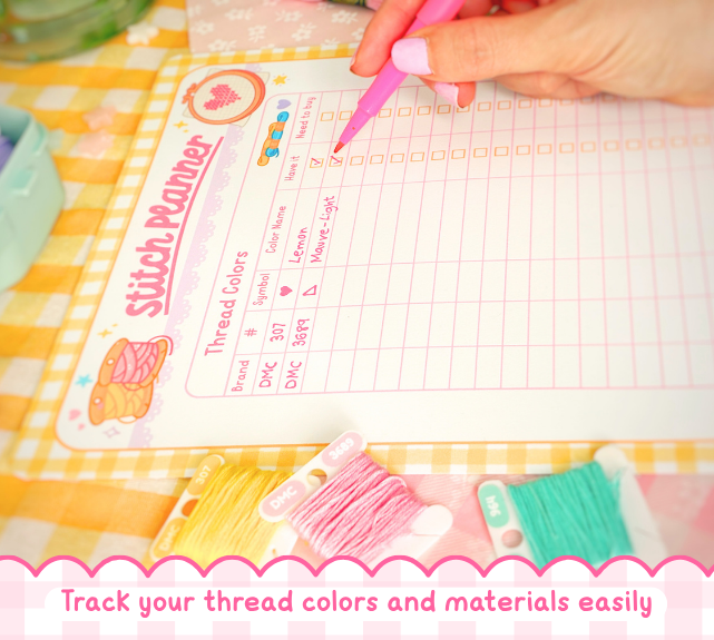 Cross Stitch Project Planner