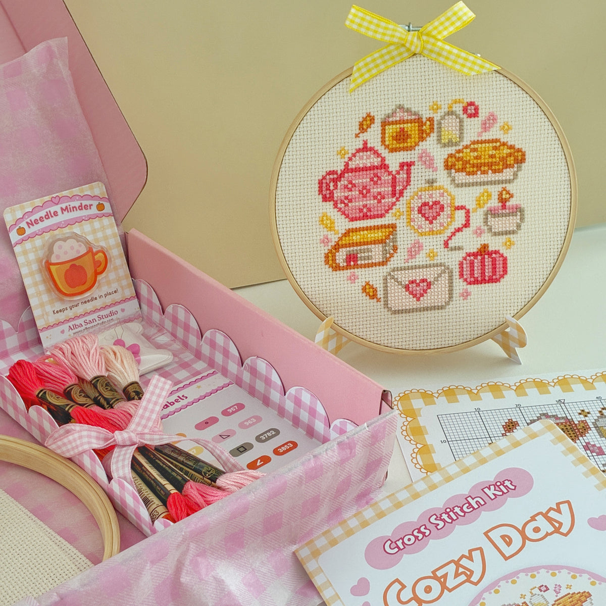 A Cozy Day · Complete Cross Stitch Kit for Beginners
