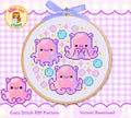 Dumbo Octopus Cross Stitch Digital Pattern