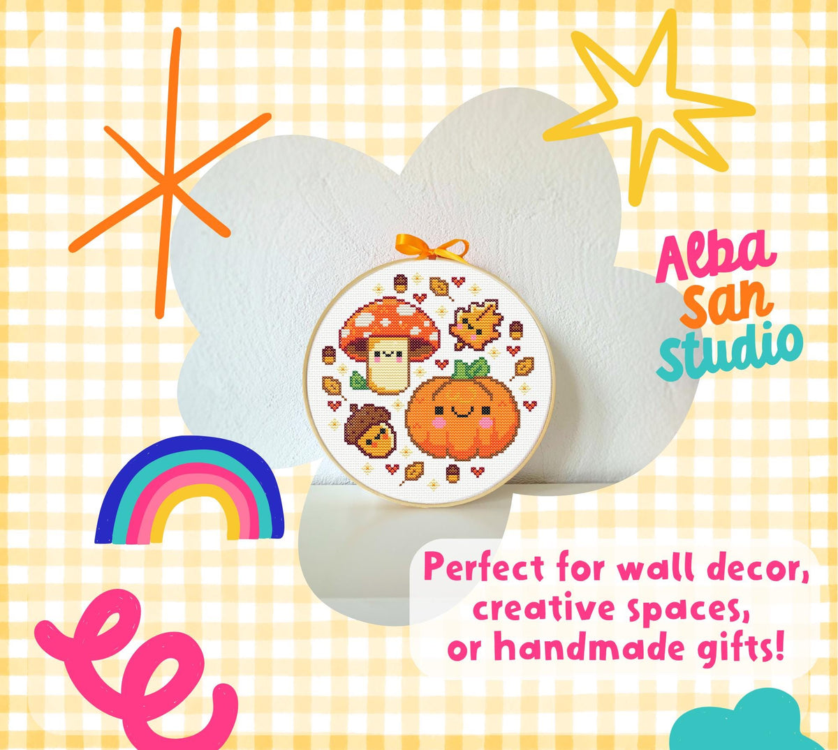 Fall Cuties Cross Stitch Digital Pattern