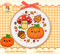 Fall Cuties Cross Stitch Digital Pattern
