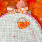 Pumpkin Mug Needle Minder