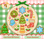 Gingerbread Cookies Stitch Digital Pattern
