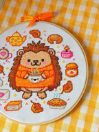 Hedgehog Cross Stitch Digital Pattern