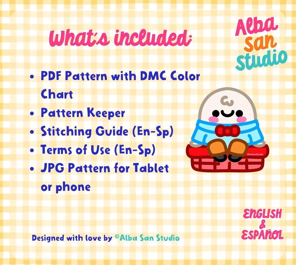 Humpty Dumpty Cross Stitch Digital Pattern