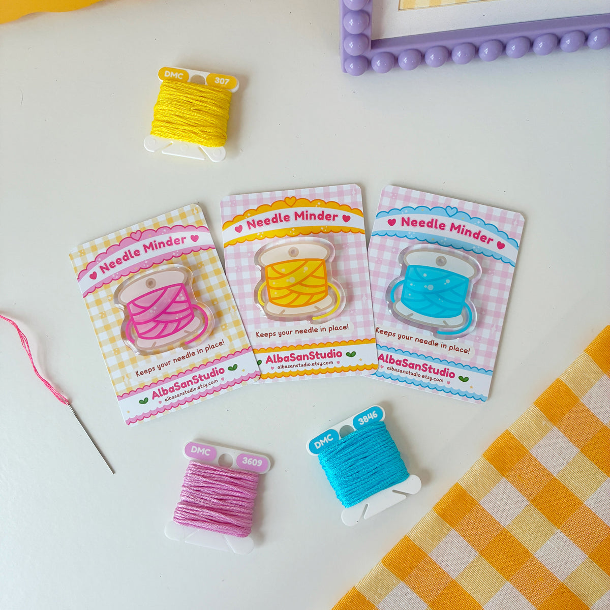 Thread Spool Needle Minder