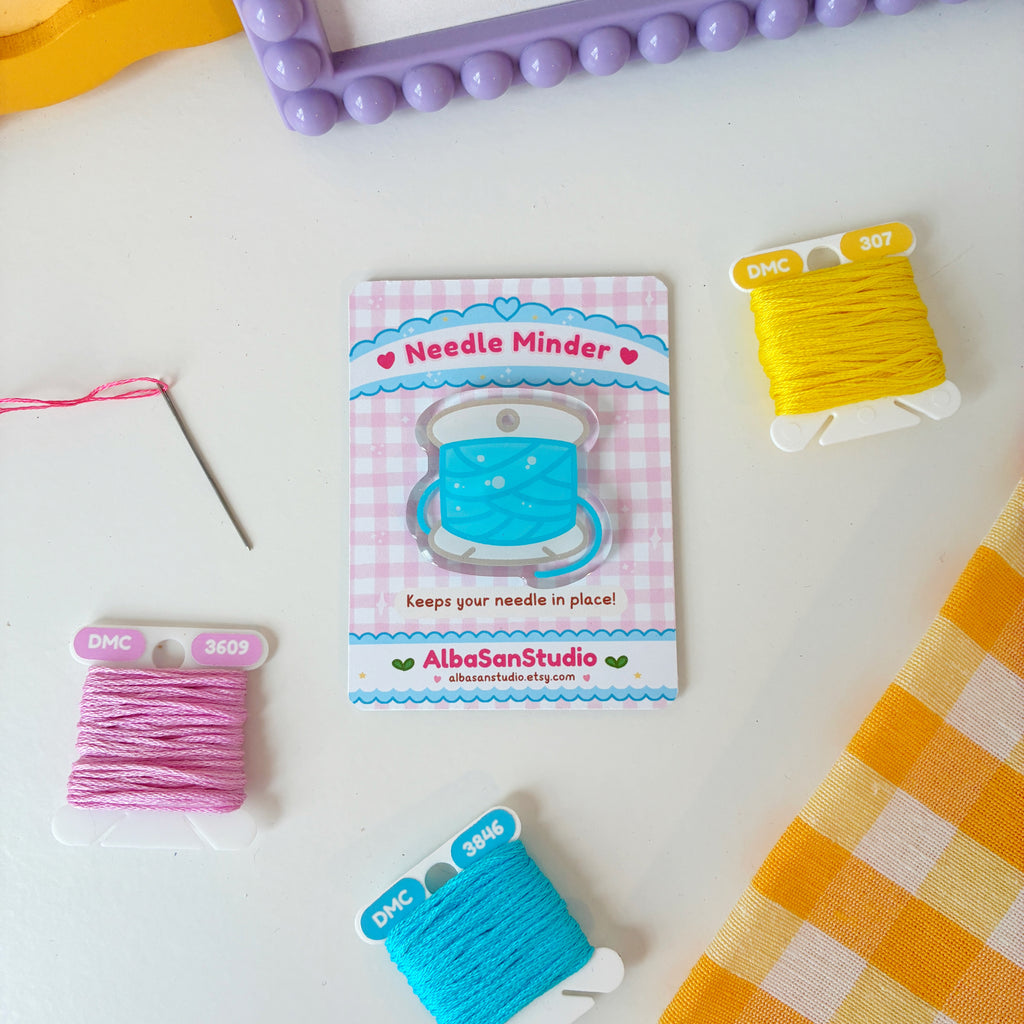 Thread Spool Needle Minder