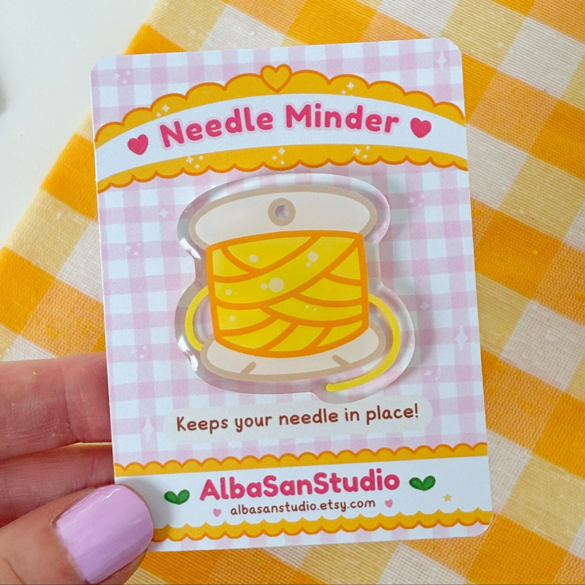 Thread Spool Needle Minder