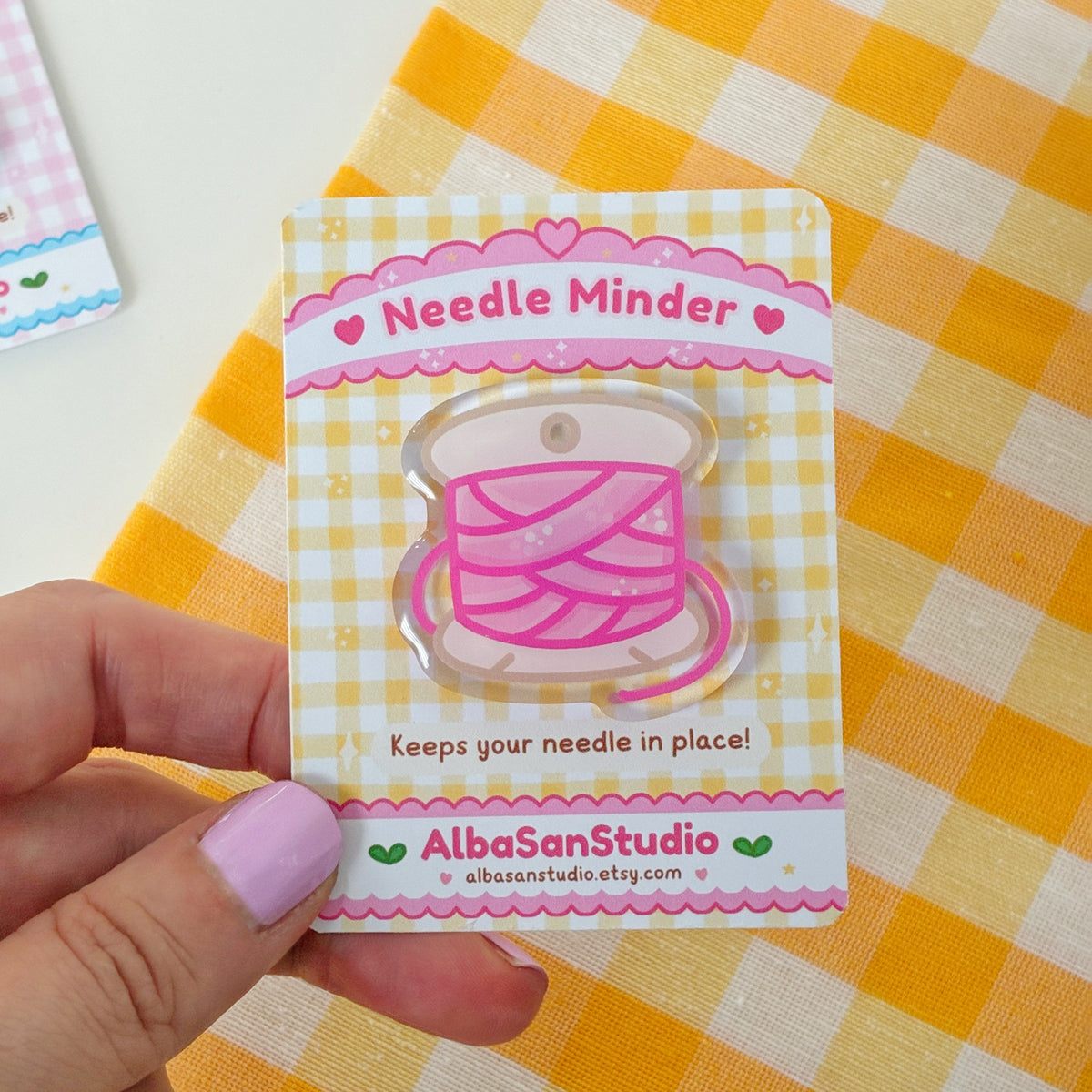 Thread Spool Needle Minder