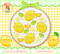 Lemon Cross Stitch Digital Pattern