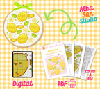 Lemon Cross Stitch Digital Pattern