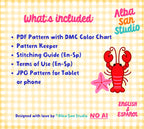 Lobster & Lighthouse Cross Stitch Digital Pattern