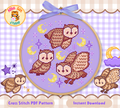 Night Owls Cross Stitch Pattern