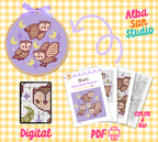 Night Owls Cross Stitch Pattern