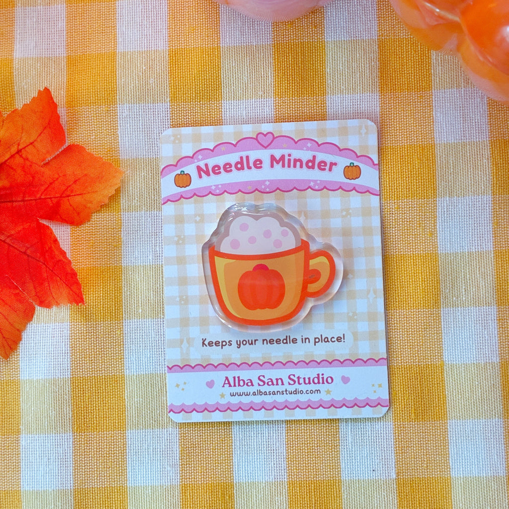 Pumpkin Mug Needle Minder
