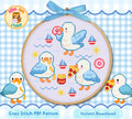 Seagulls Cross Stitch Digital Pattern