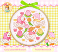 Spring Geese Garden Cross Stitch Pattern