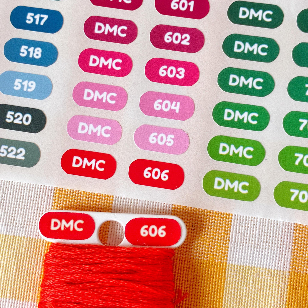 DMC Thread Labels for Floss Bobbins
