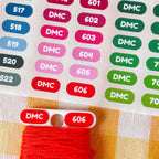 DMC Thread Labels for Floss Bobbins
