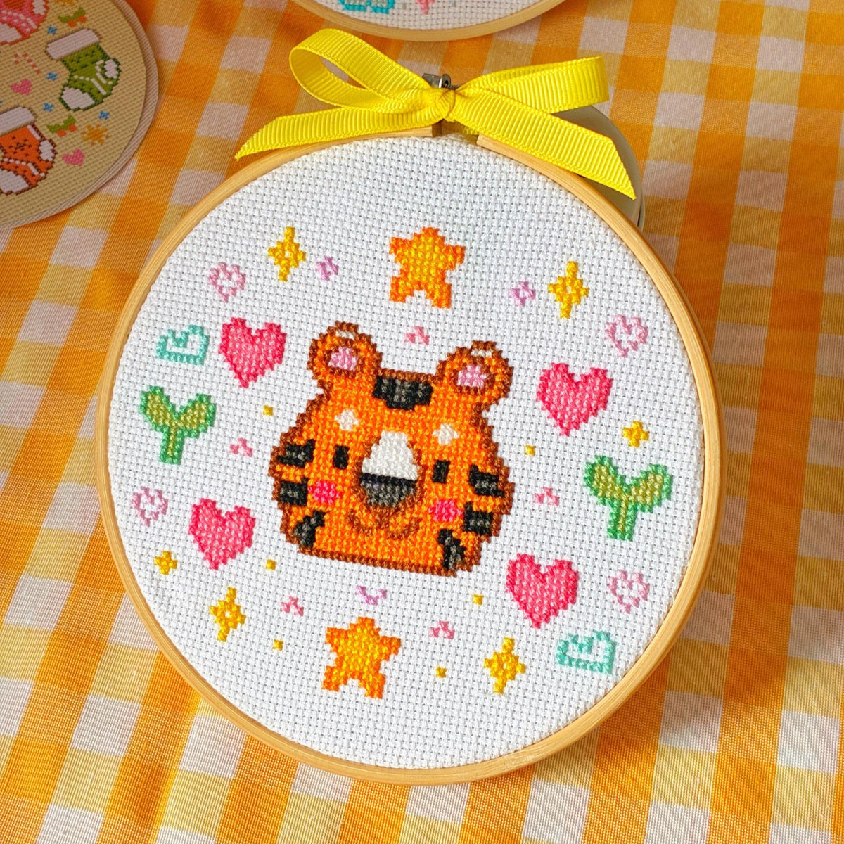Taro the Tiger Cross Stitch Digital Pattern