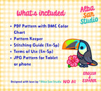 Toucan Cross Stitch Digital Pattern