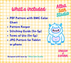 Yeti Cross Stitch Digital Pattern
