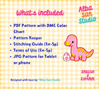 Dinosaurs Cross Stitch Digital Pattern