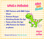 Dinosaurs Cross Stitch Digital Pattern 2