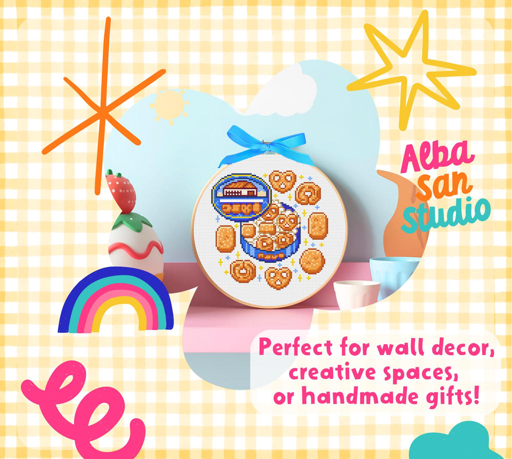 Butter Cookies Tin Cross Stitch Digital Pattern