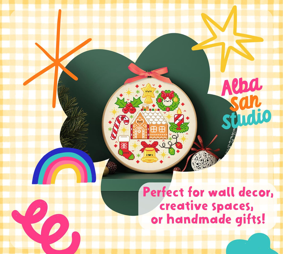 Christmas Cross Stitch Digital Pattern