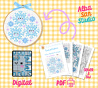 Snowflake Cross Stitch Digital Pattern