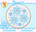 Snowflake Cross Stitch Digital Pattern