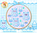 Yeti Cross Stitch Digital Pattern