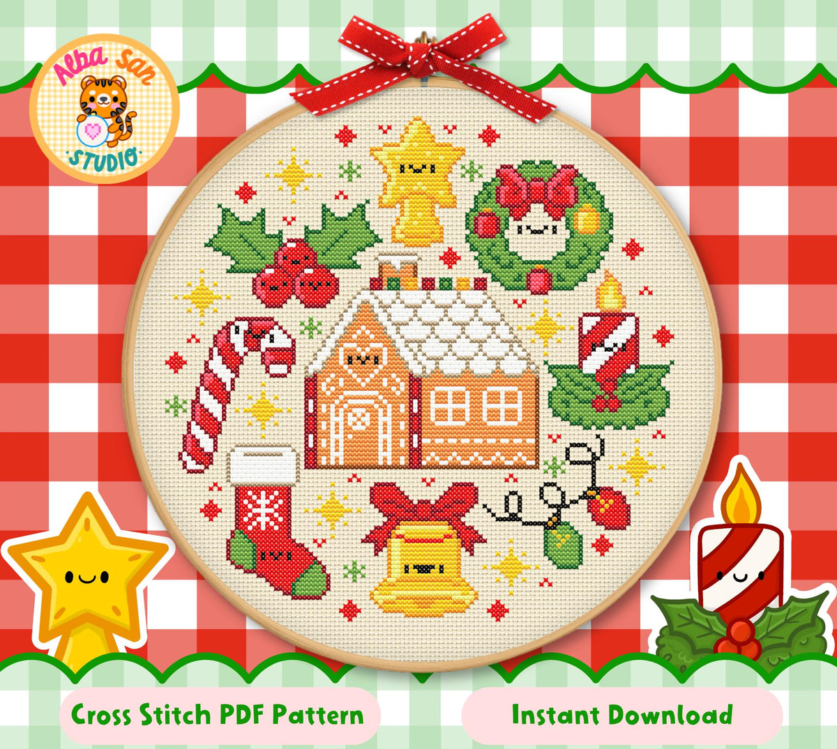 Christmas Cross Stitch Digital Pattern